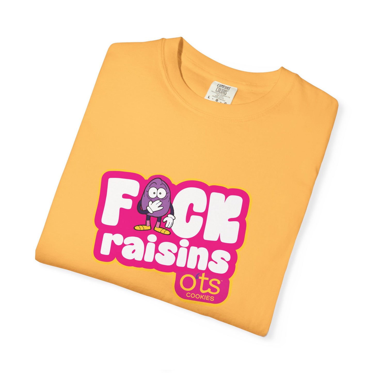 
                  
                    F*ck Raisins T-shirt | Bold Retro Logo, Cartoon Grape Graphic
                  
                