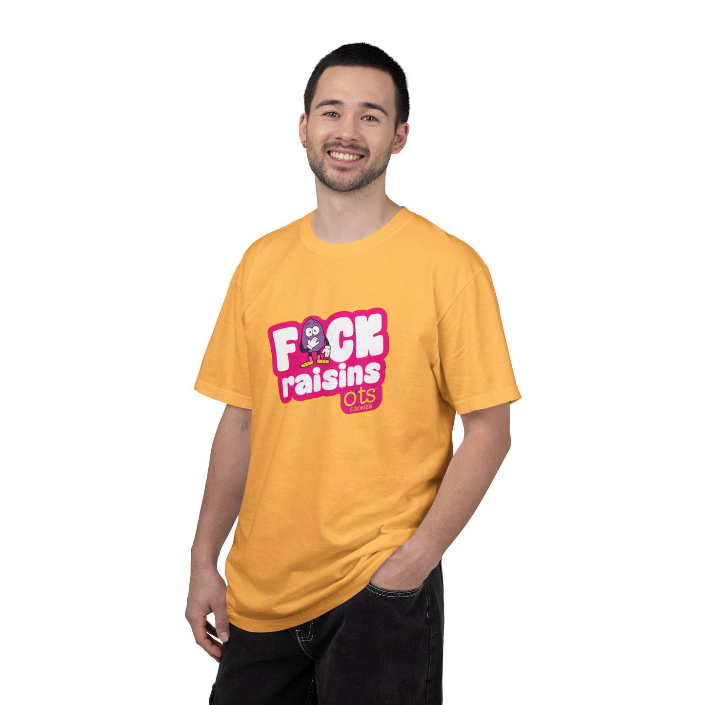 
                  
                    F*ck Raisins T-shirt | Bold Retro Logo, Cartoon Grape Graphic
                  
                