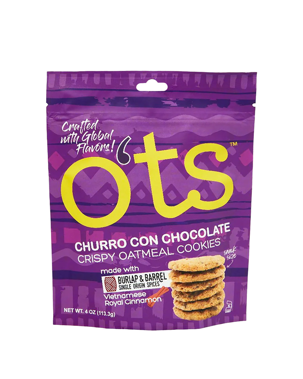 Churro Con Chocolate Oatmeal Cookies